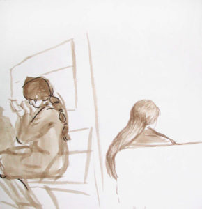 Sketches, NYC subway (2005)